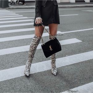 Steve Madden Demanding Over-the-Knee Boot - Natural Snake - 8 M